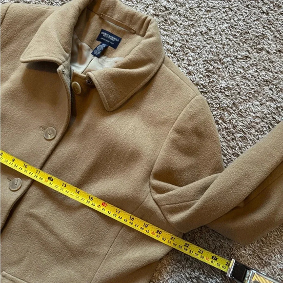 American Eagle Outfitters Brown Wool pea coat Women Size XL - Picture 3 of 4